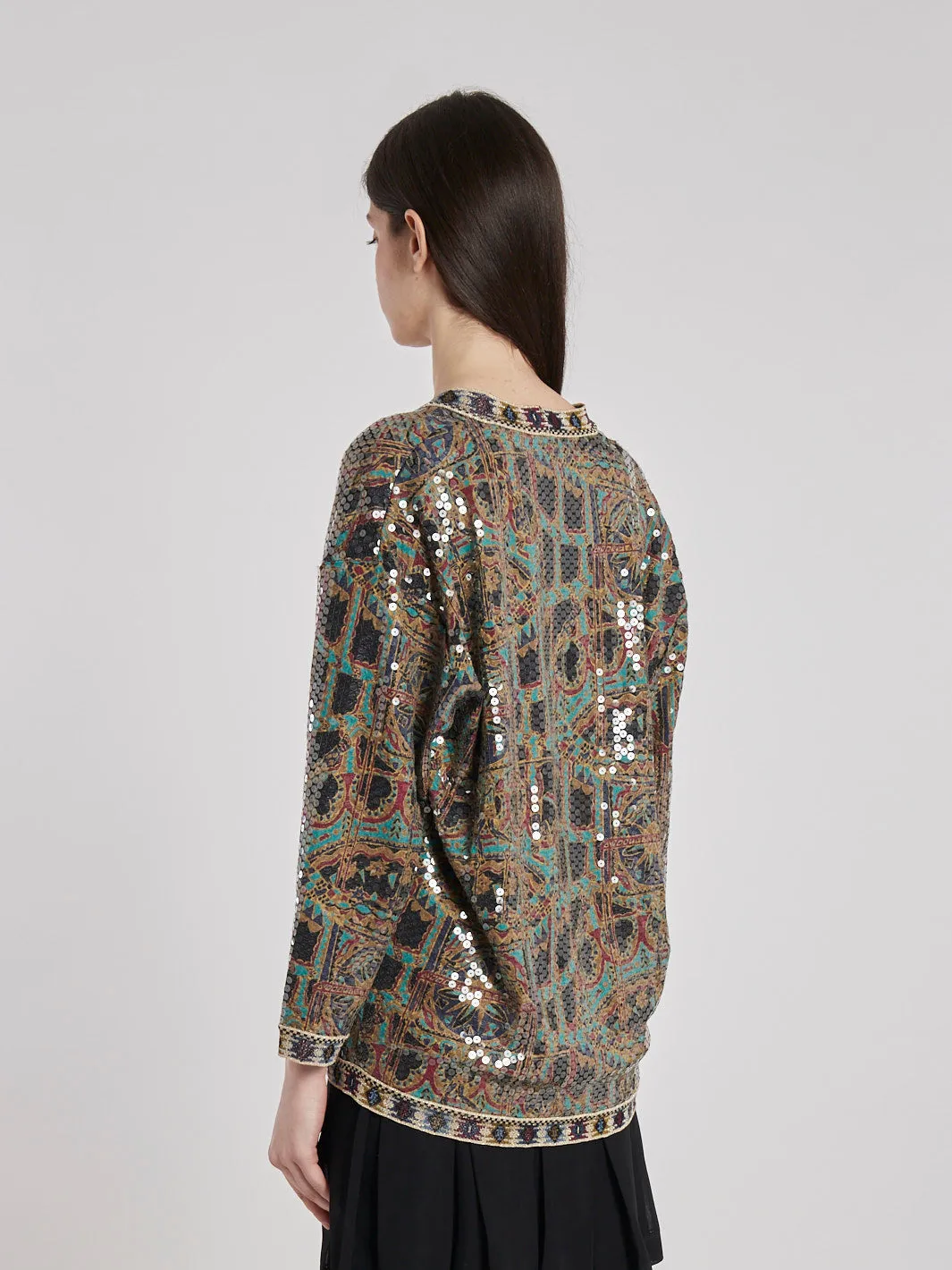 1970s Silk Missoni cardigan with sequins