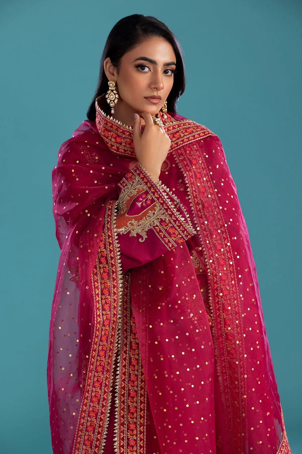 3-PC Embroidered Lawn Shirt and Organza Dupatta and Trouser CNP-4-048