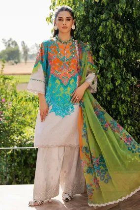 3-PC Printed Lawn Shirt with Chiffon Dupatta and Trouser CPM-4-032