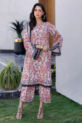 3-PC Printed Lawn Shirt with Chiffon Dupatta and Trouser CPM-4-045