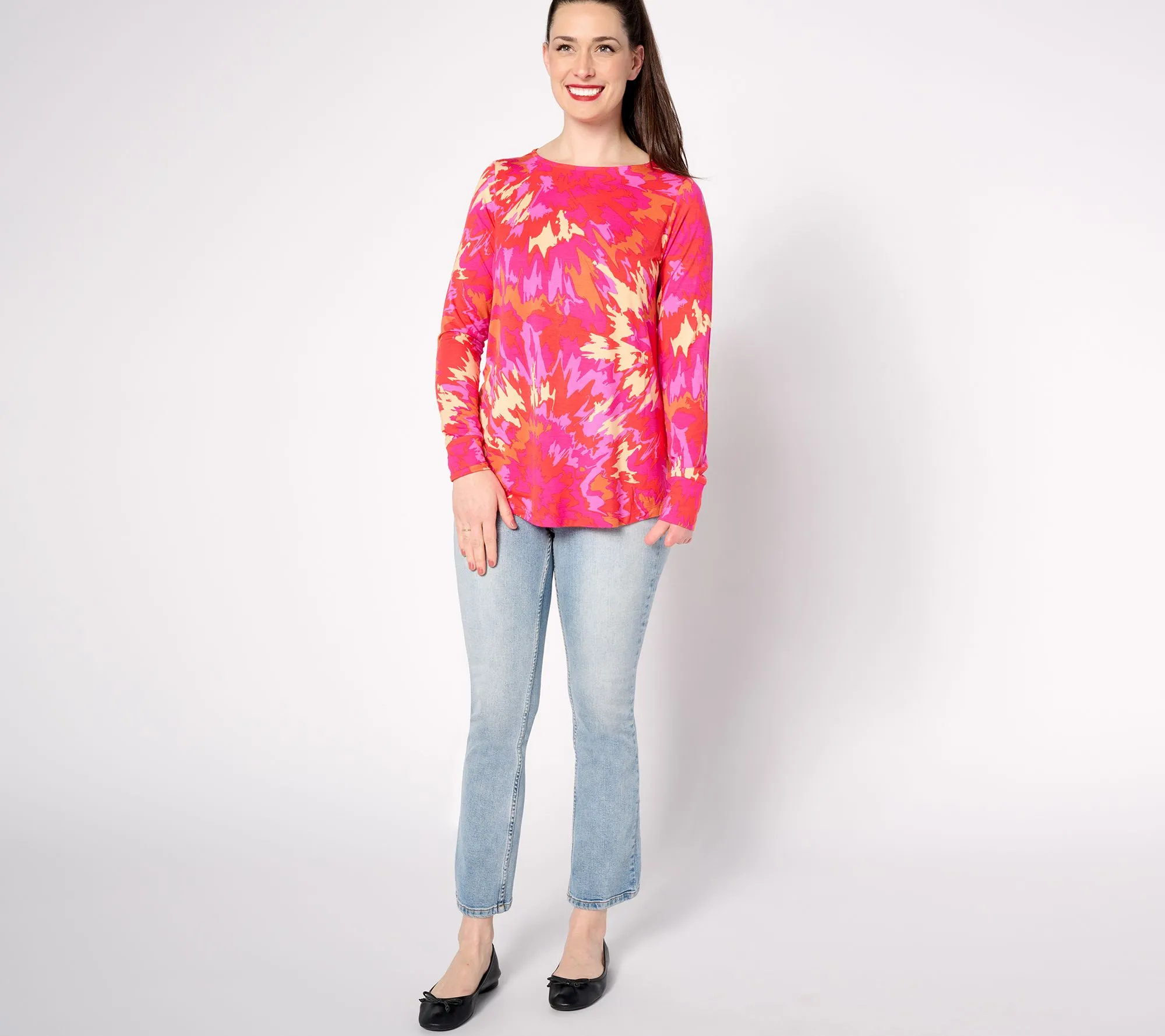 "As Is" Belle by Kim Gravel Rayon Spandex Color Splash Top