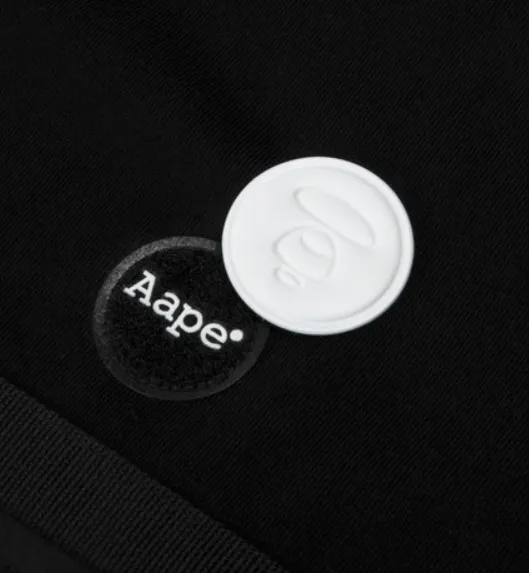 A BATHING APE  |Crew Neck Street Style Long Sleeves Plain Cotton