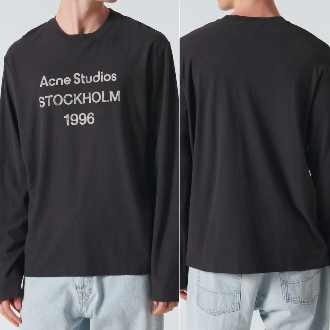 Acne Studios  |Crew Neck Unisex Street Style Long Sleeves Plain Cotton