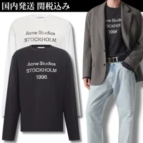 Acne Studios  |Crew Neck Unisex Street Style Long Sleeves Plain Cotton