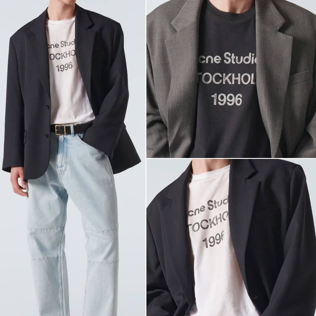 Acne Studios  |Crew Neck Unisex Street Style Long Sleeves Plain Cotton