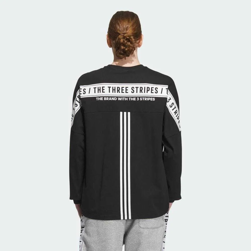 adidas  |Crew Neck Unisex Street Style Long Sleeves Plain Cotton