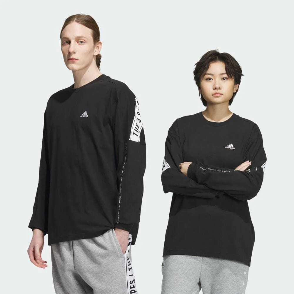 adidas  |Crew Neck Unisex Street Style Long Sleeves Plain Cotton