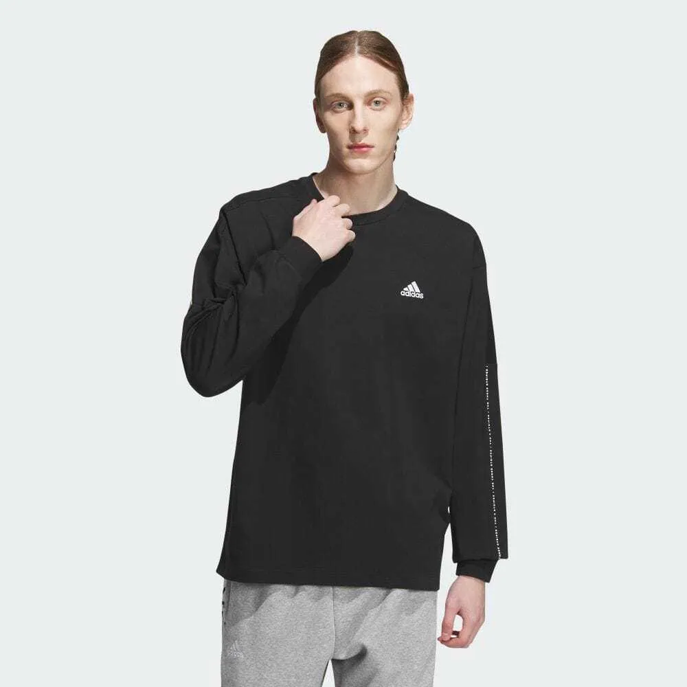 adidas  |Crew Neck Unisex Street Style Long Sleeves Plain Cotton