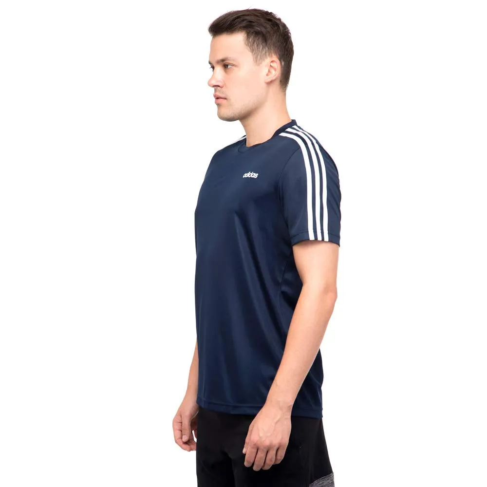 Adidas Men's Classic 3 Stripes Tee (Collegiate Navy)