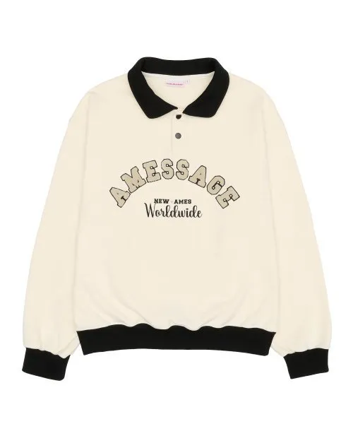 AMES-WORLDWIDE  |Crew Neck Unisex Street Style Long Sleeves