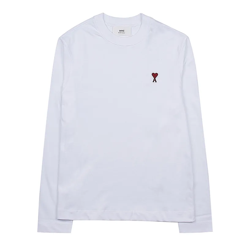 AMI PARIS  |Crew Neck Unisex Street Style Long Sleeves Plain Cotton