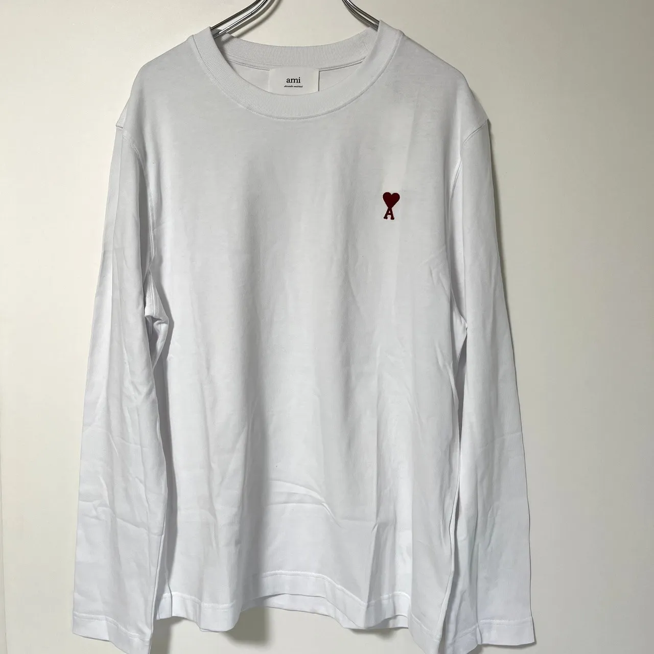 AMI PARIS  |Crew Neck Unisex U-Neck Long Sleeves Plain Cotton