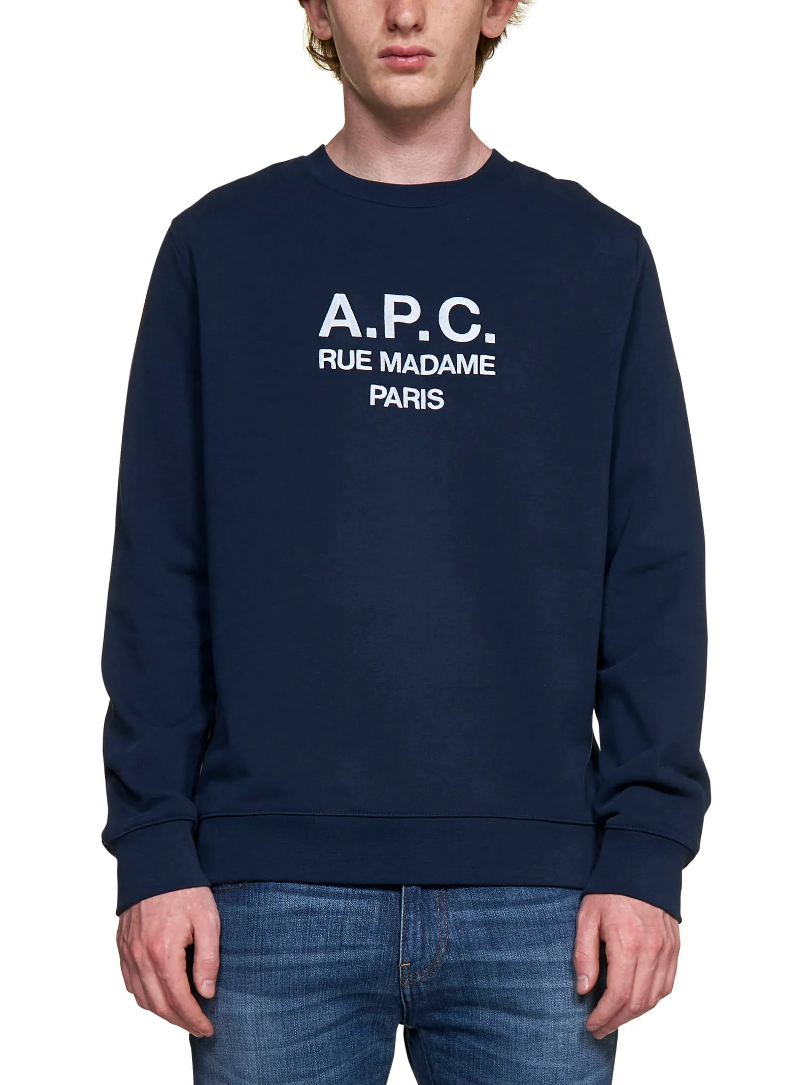 A.P.C. Logo Printed Crewneck Sweatshirt