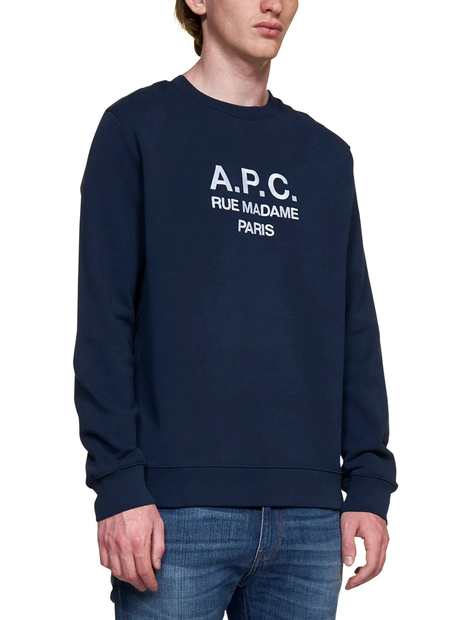 A.P.C. Logo Printed Crewneck Sweatshirt