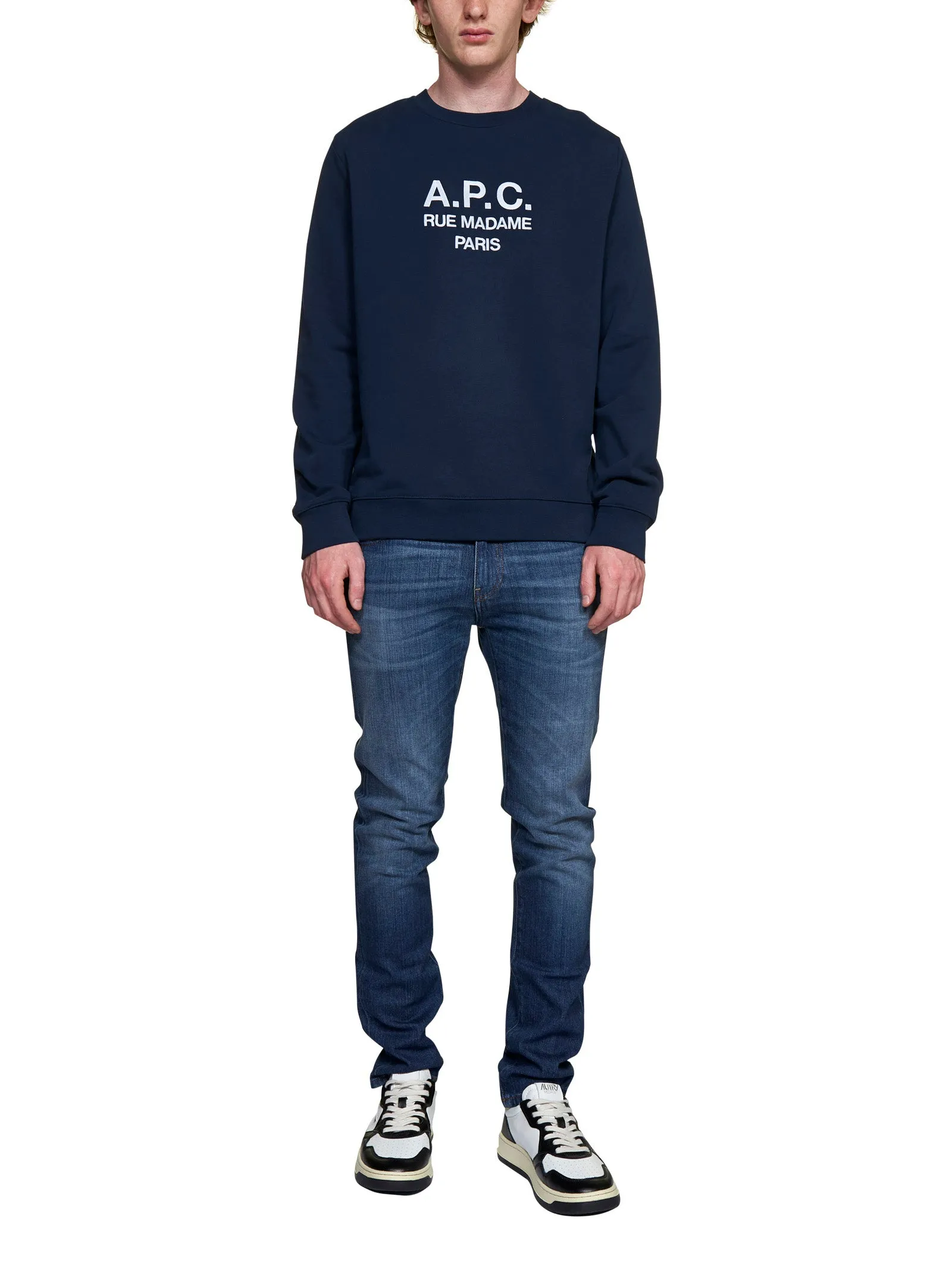 A.P.C. Logo Printed Crewneck Sweatshirt