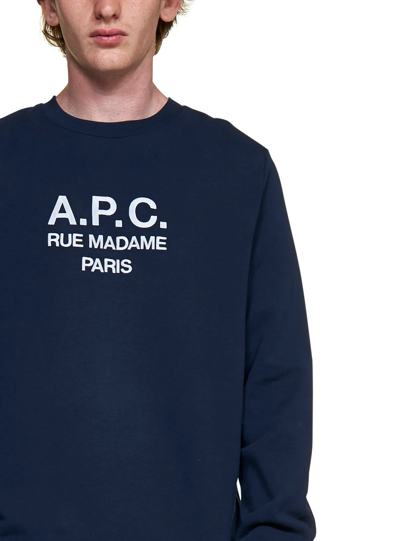 A.P.C. Logo Printed Crewneck Sweatshirt