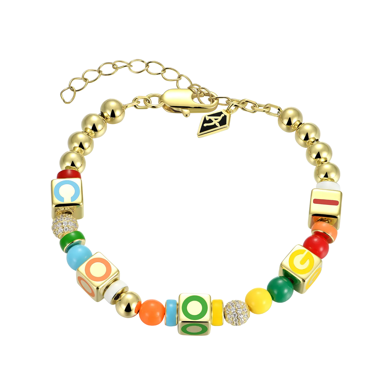 APORRO X COOGI Dice and Beads Enamel Bracelet