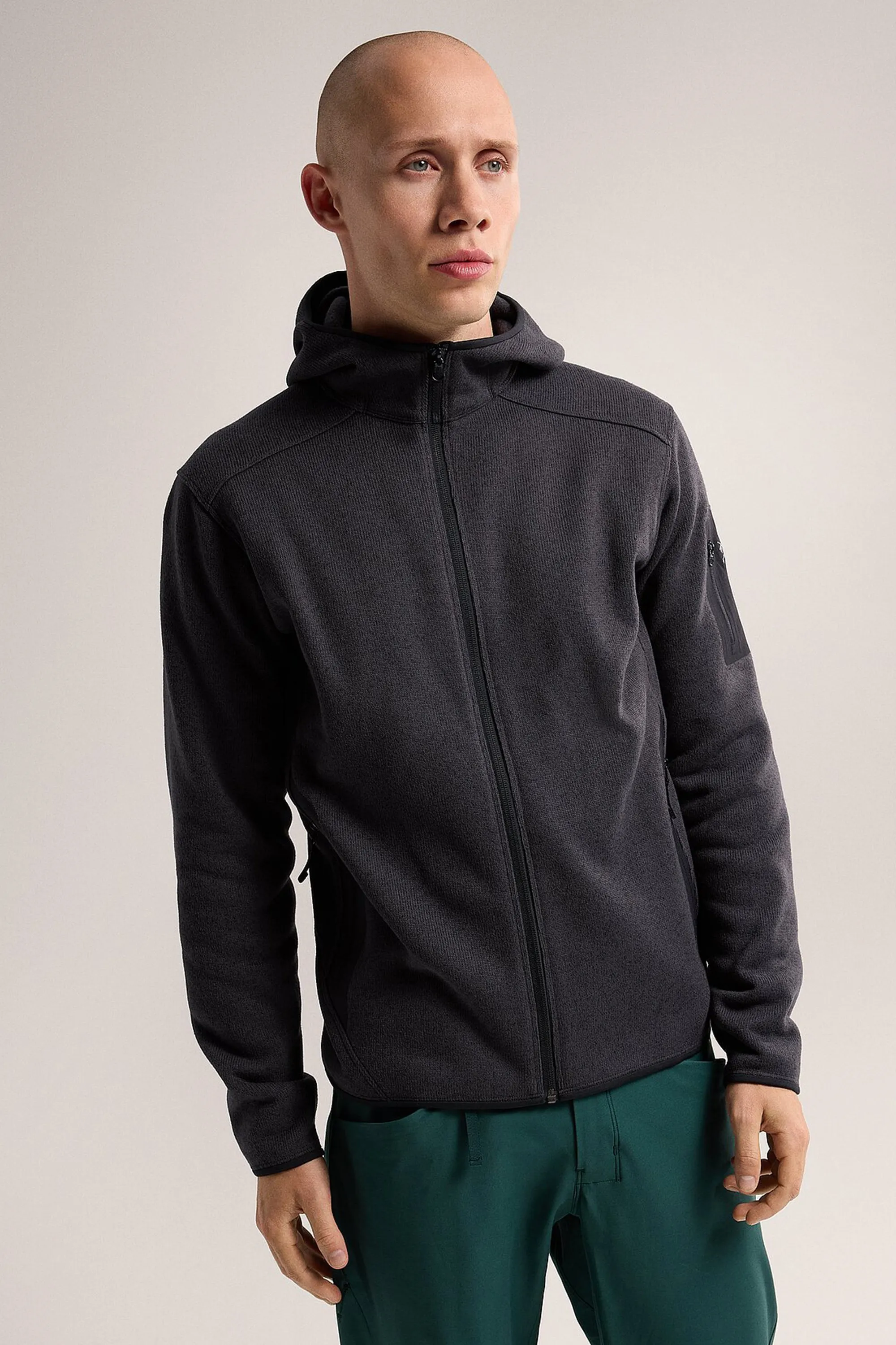 Arc'teryx Men's Covert Hoody in Black Heather II