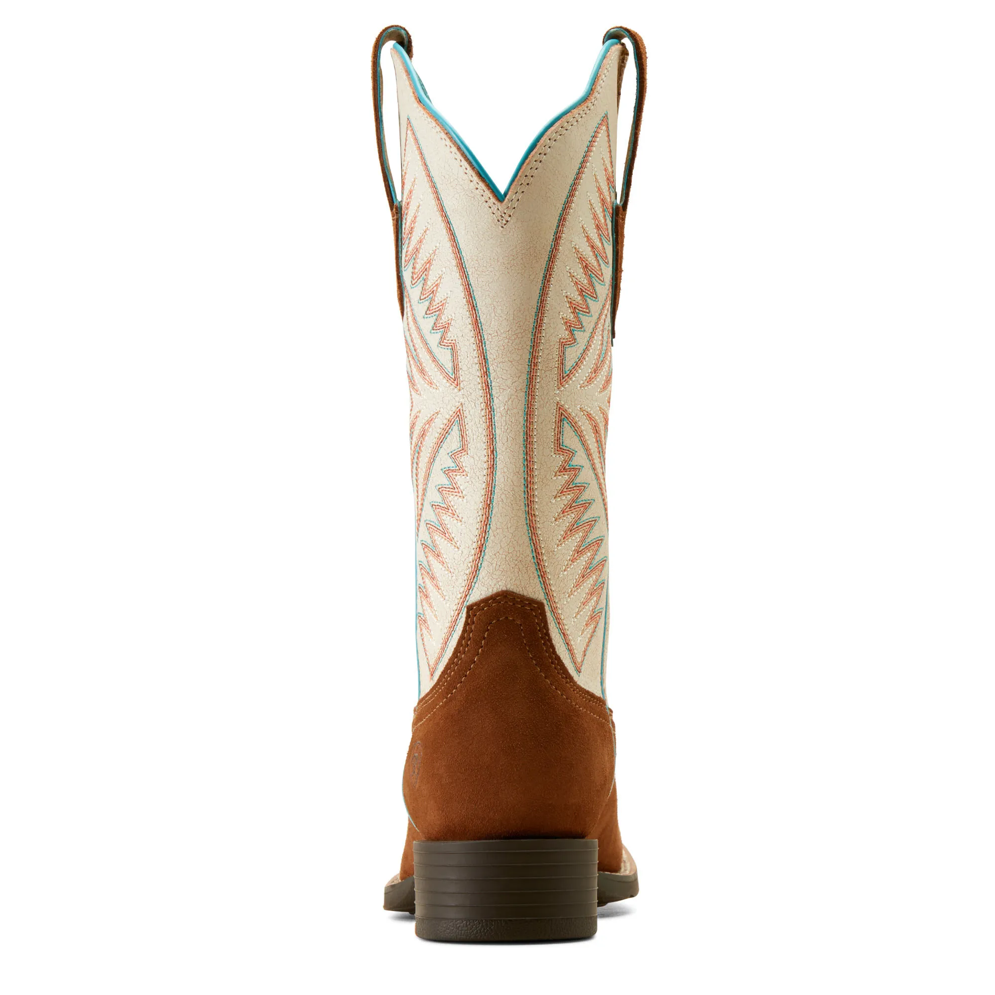 Ariat Womens Cedar Roughout Matte Pearl Round Up Ruidoso Western Boots