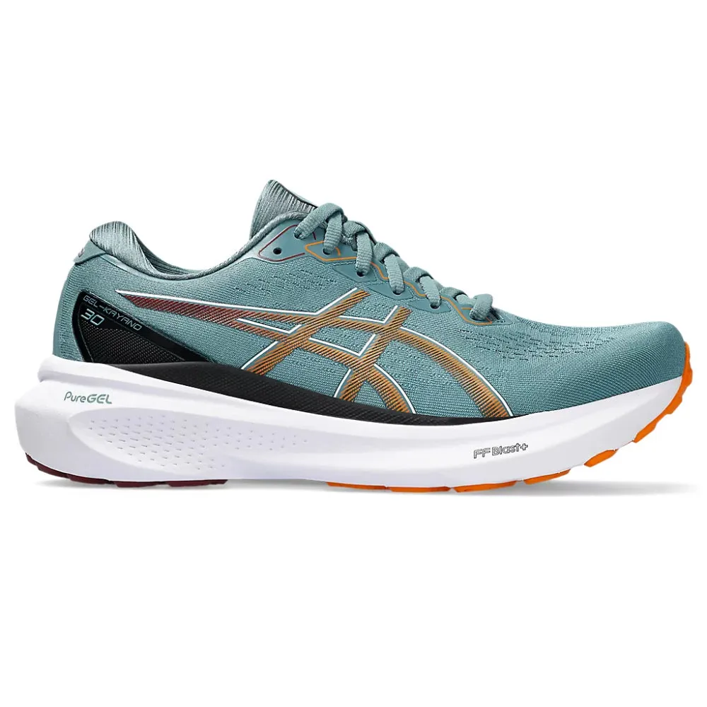 ASICS Men's Gel-Kayano 30 Running Shoe (Foggy Teal/Bright Orange)