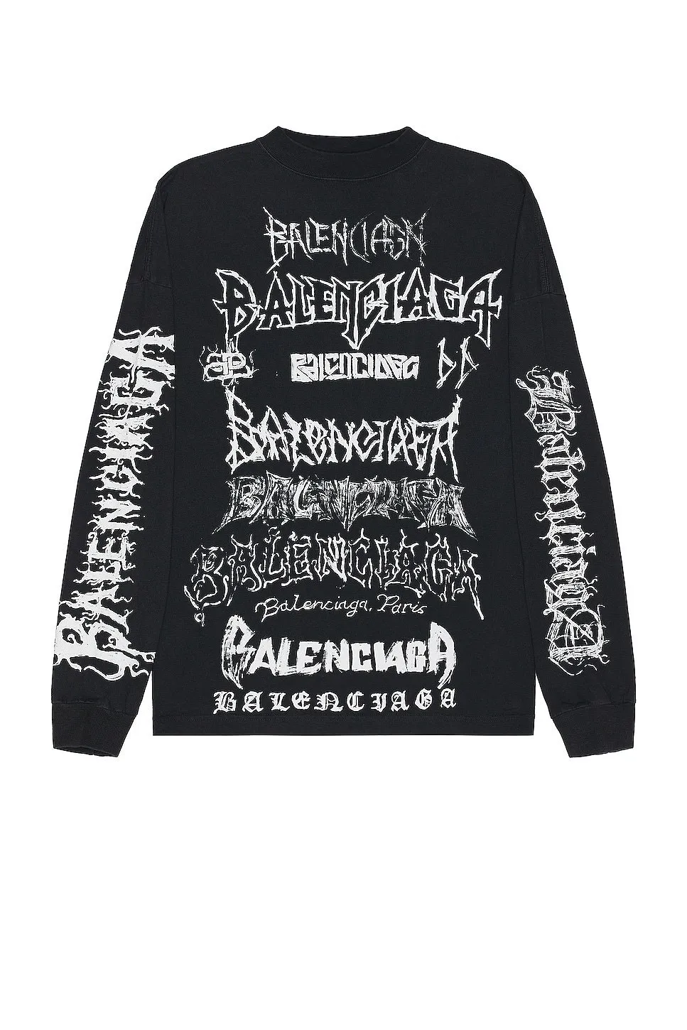 BALENCIAGA  |Crew Neck Unisex Street Style Long Sleeves Cotton Oversized