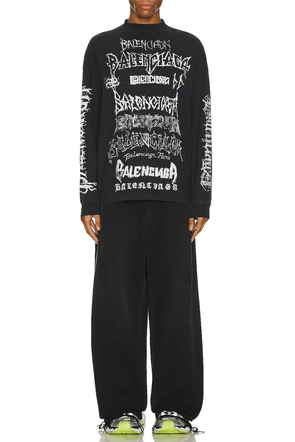 BALENCIAGA  |Crew Neck Unisex Street Style Long Sleeves Cotton Oversized