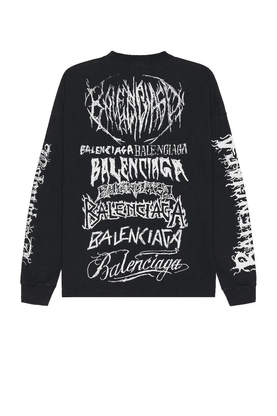 BALENCIAGA  |Crew Neck Unisex Street Style Long Sleeves Cotton Oversized