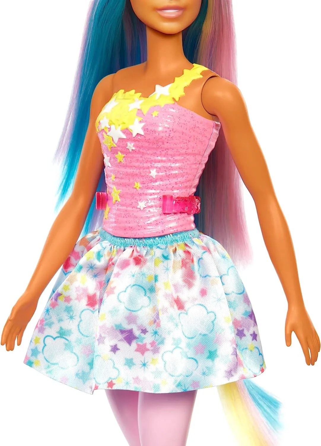 Barbie Dreamtopia Unicorn Doll (Blue & Pink Hair), With Skirt, Removable Unicorn Tail & Headband, Toy for Kids Ages 3 Years Old 