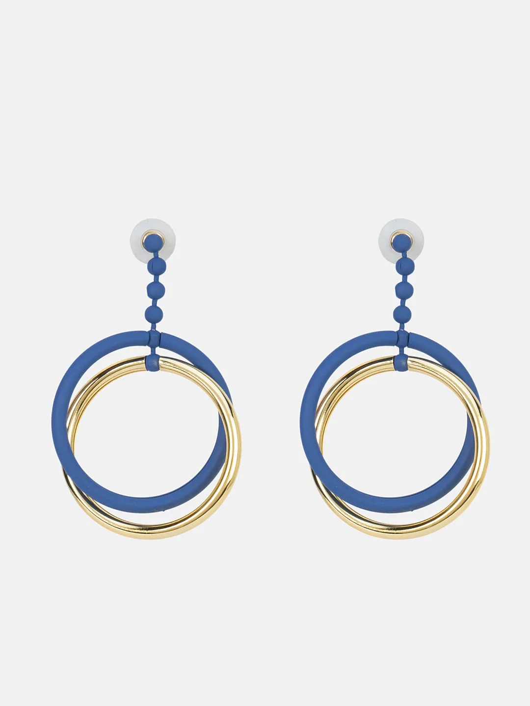 Blue Hoops Earring