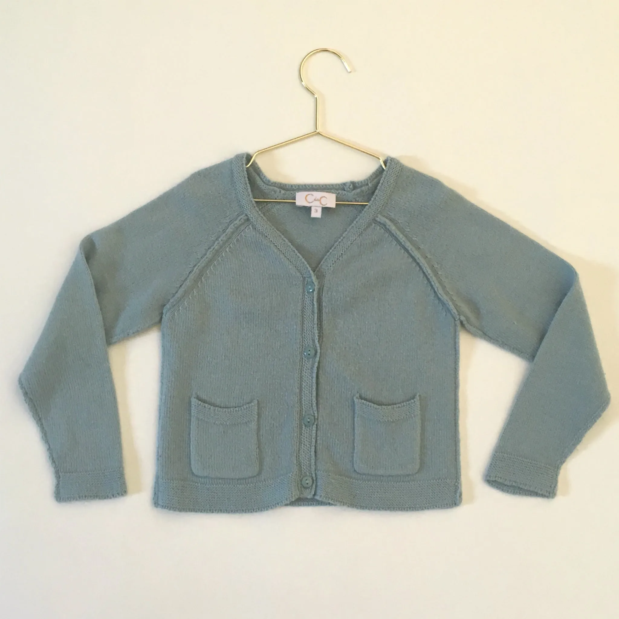 C de C Teal Cotton Cardigan: 3 Years