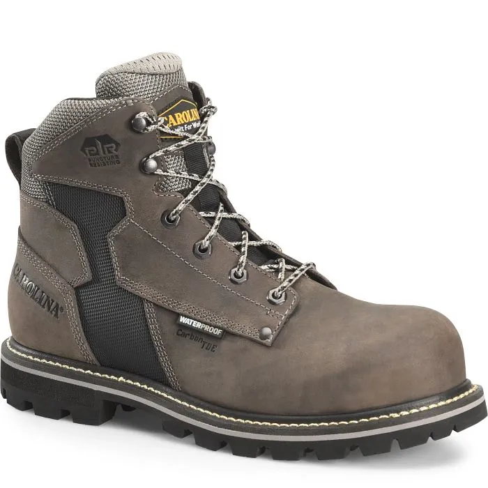 CAROLINA I-BEAM 6 COMPOSITE TOE WATERPROOF WORK BOOT SIZE 9.5EE GRAY