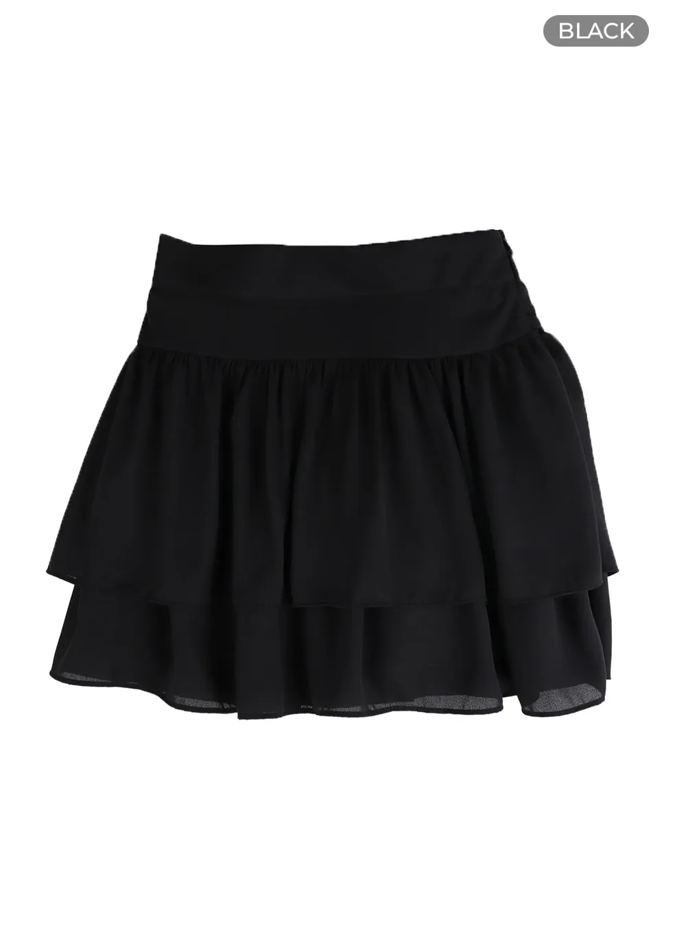 Chiffon Ruffled Mini Skirt IM406