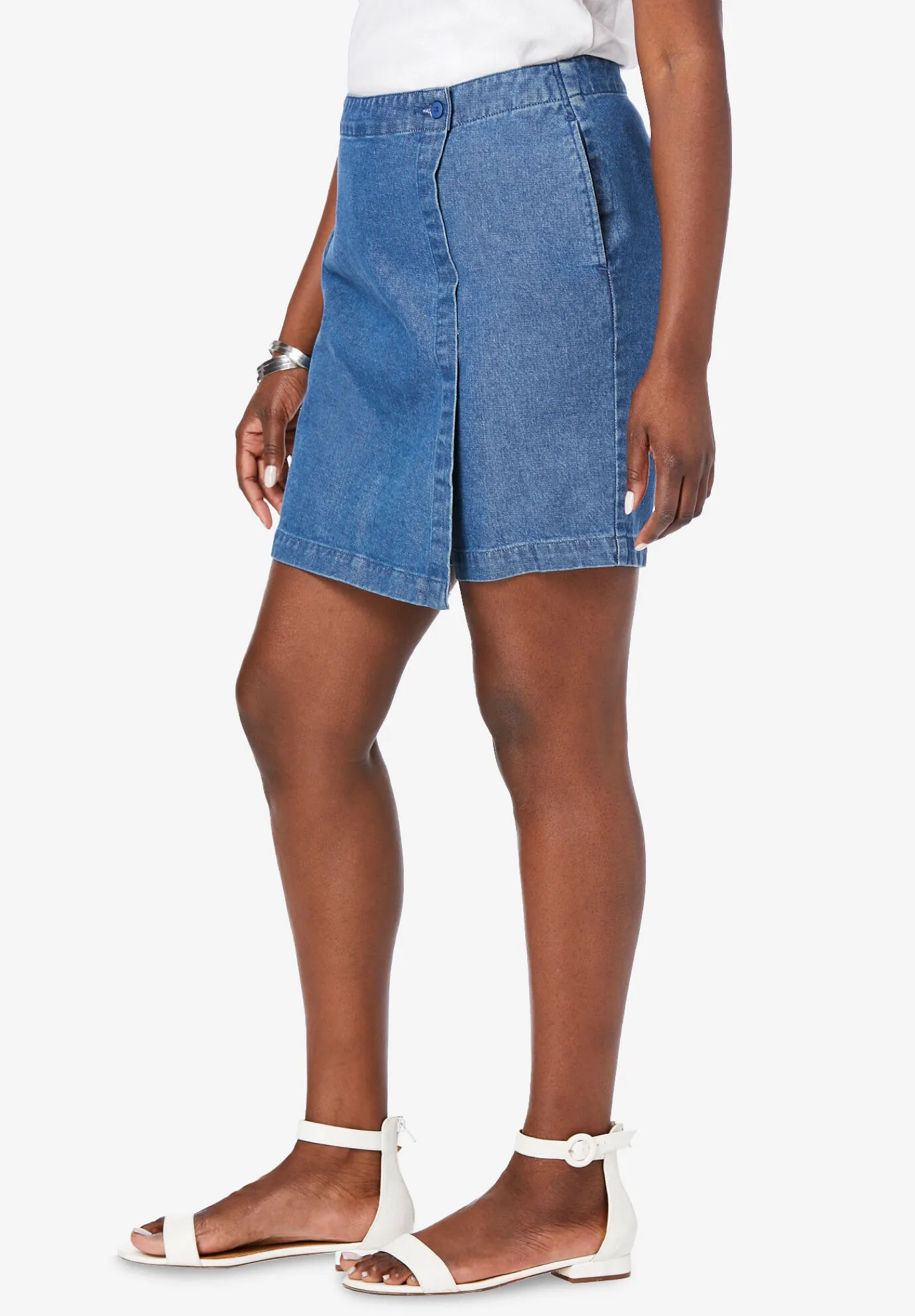 Classic Cotton Denim Skort