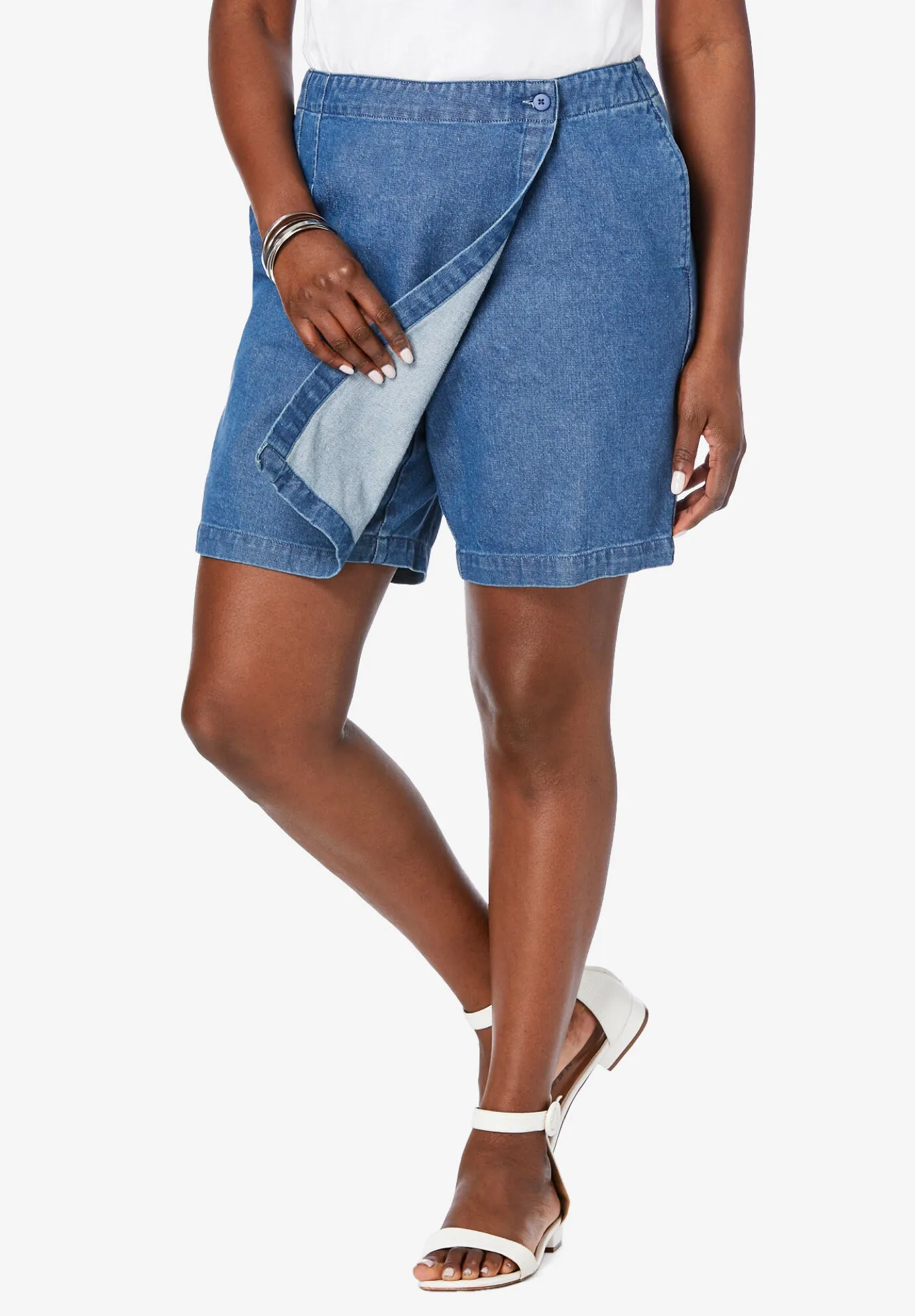 Classic Cotton Denim Skort