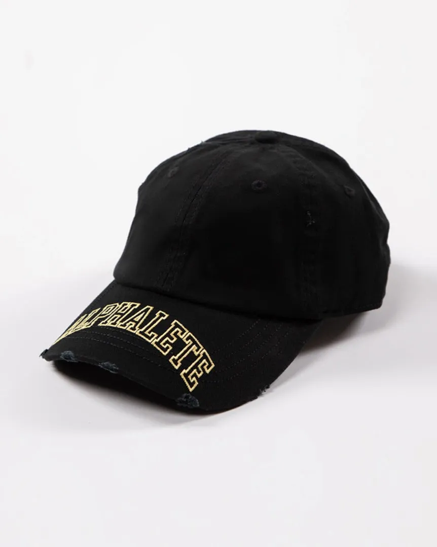 Collegiate Vintage Cap - Washed Black / Yellow