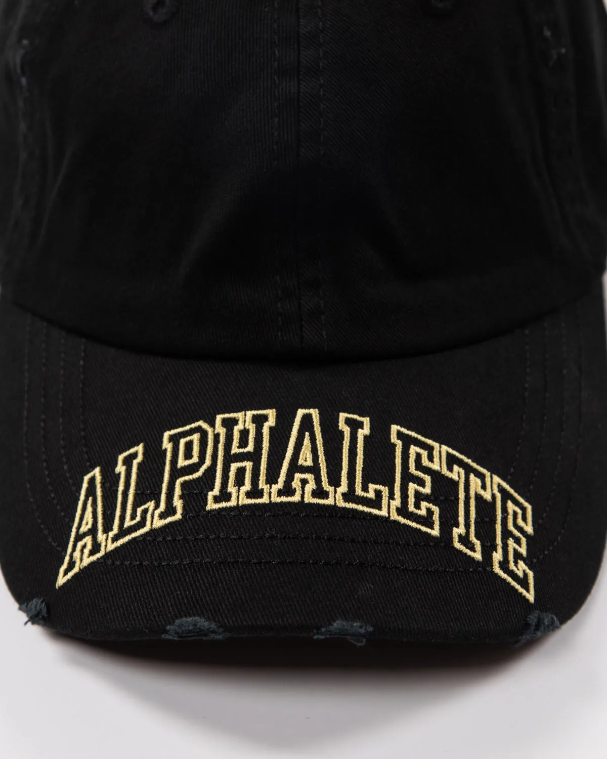 Collegiate Vintage Cap - Washed Black / Yellow