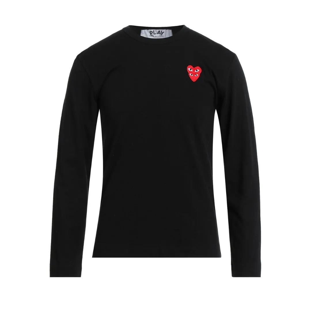 COMME des GARCONS  |Crew Neck Unisex Street Style Long Sleeves Plain Cotton