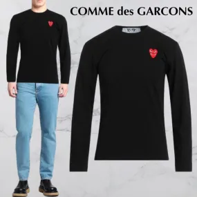 COMME des GARCONS  |Crew Neck Unisex Street Style Long Sleeves Plain Cotton