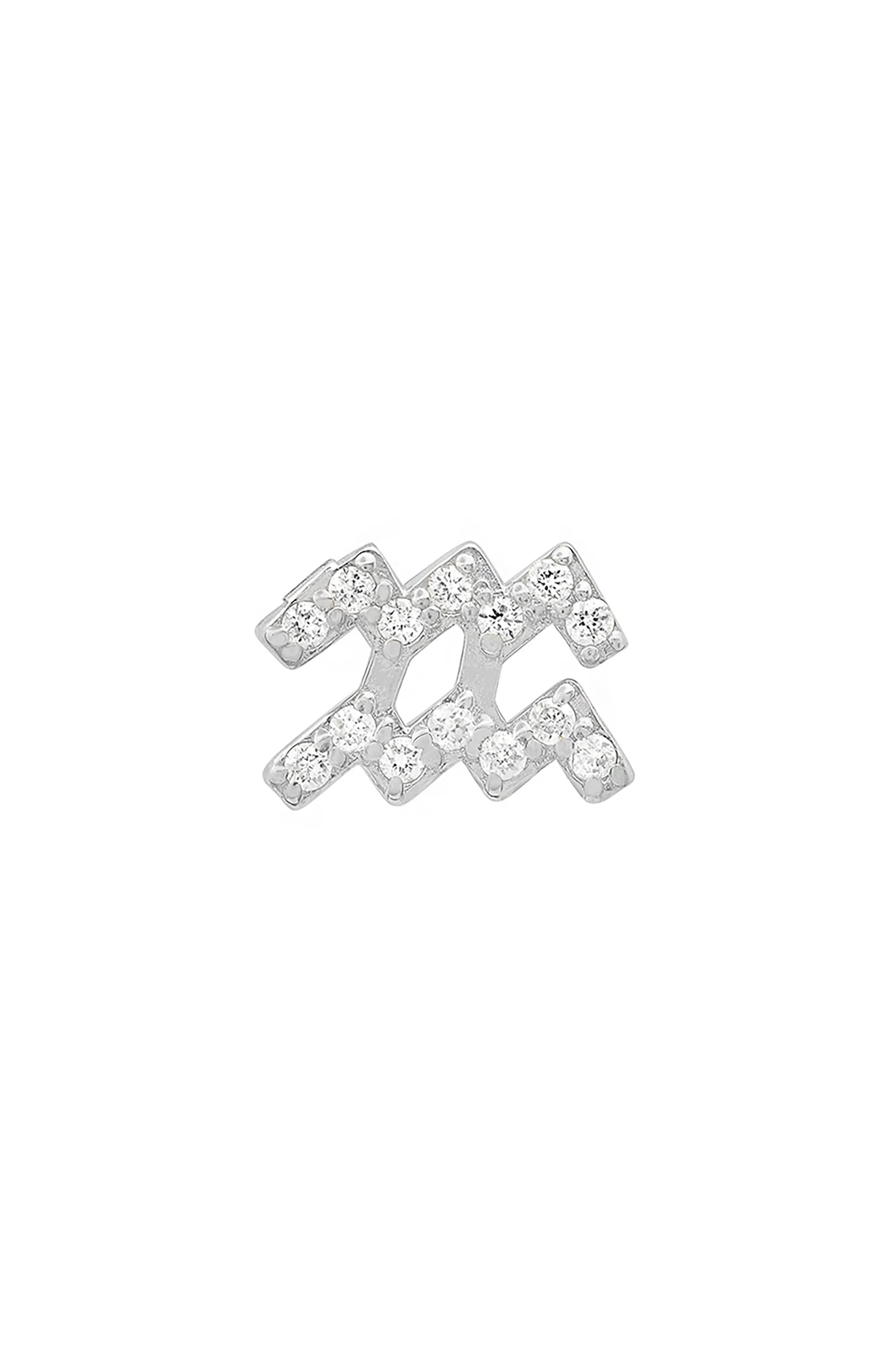 Diamond Aquarius Earring