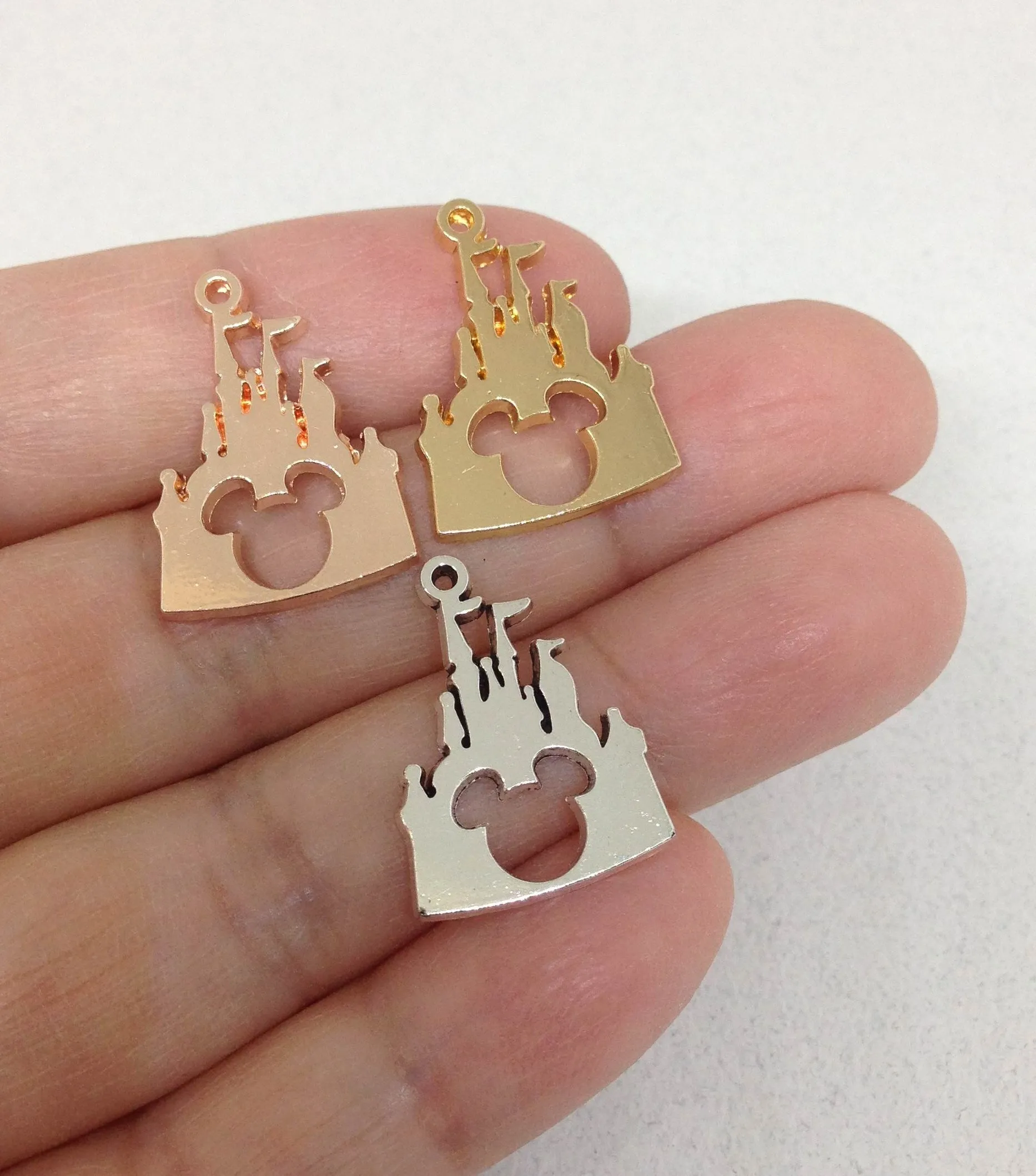 Disney World Castle Charm Necklace