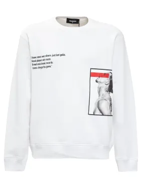 Dsquared2 Icon Poster Crewneck Sweatshirt