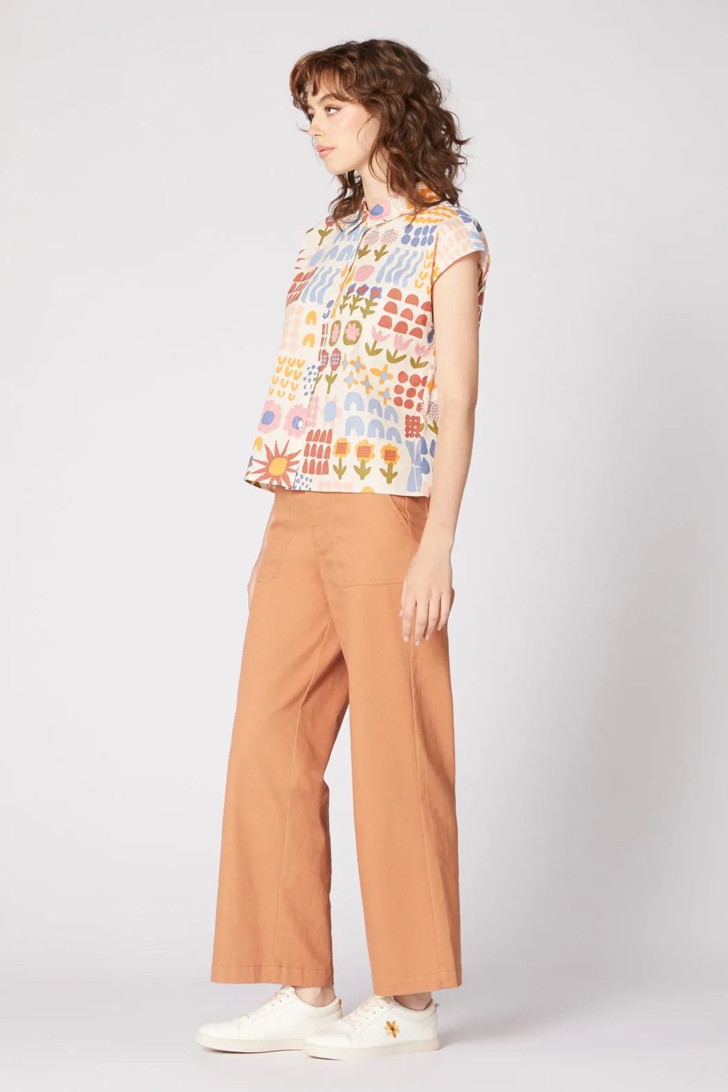 Elsie Patchwork Blouse