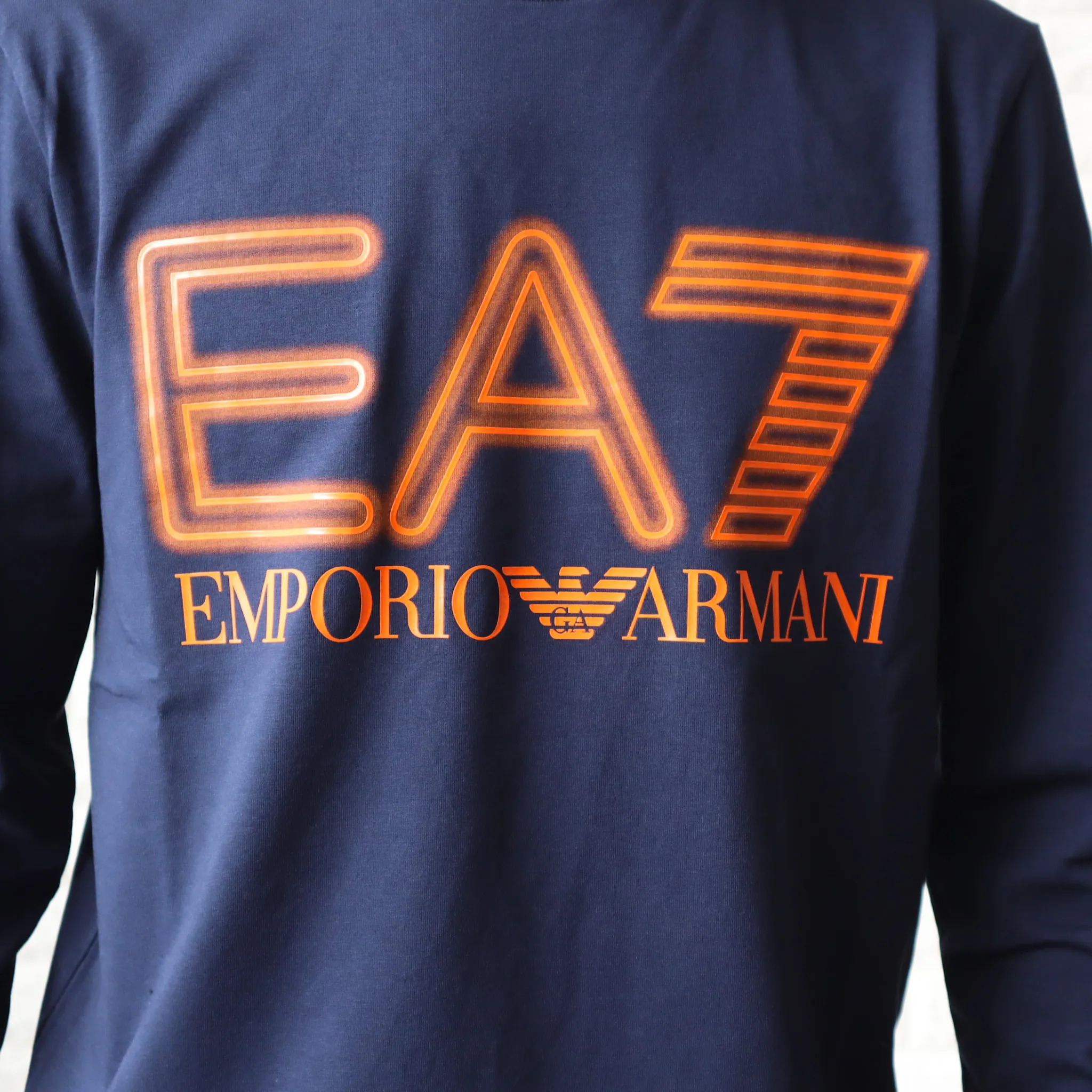 EMPORIO ARMANI  |Crew Neck Unisex Collaboration Long Sleeves Plain Cotton