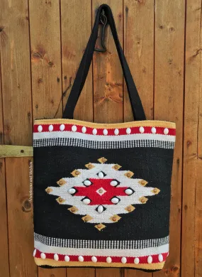 EYE CATCHING WOVEN TOTE / SHOULDER BAG