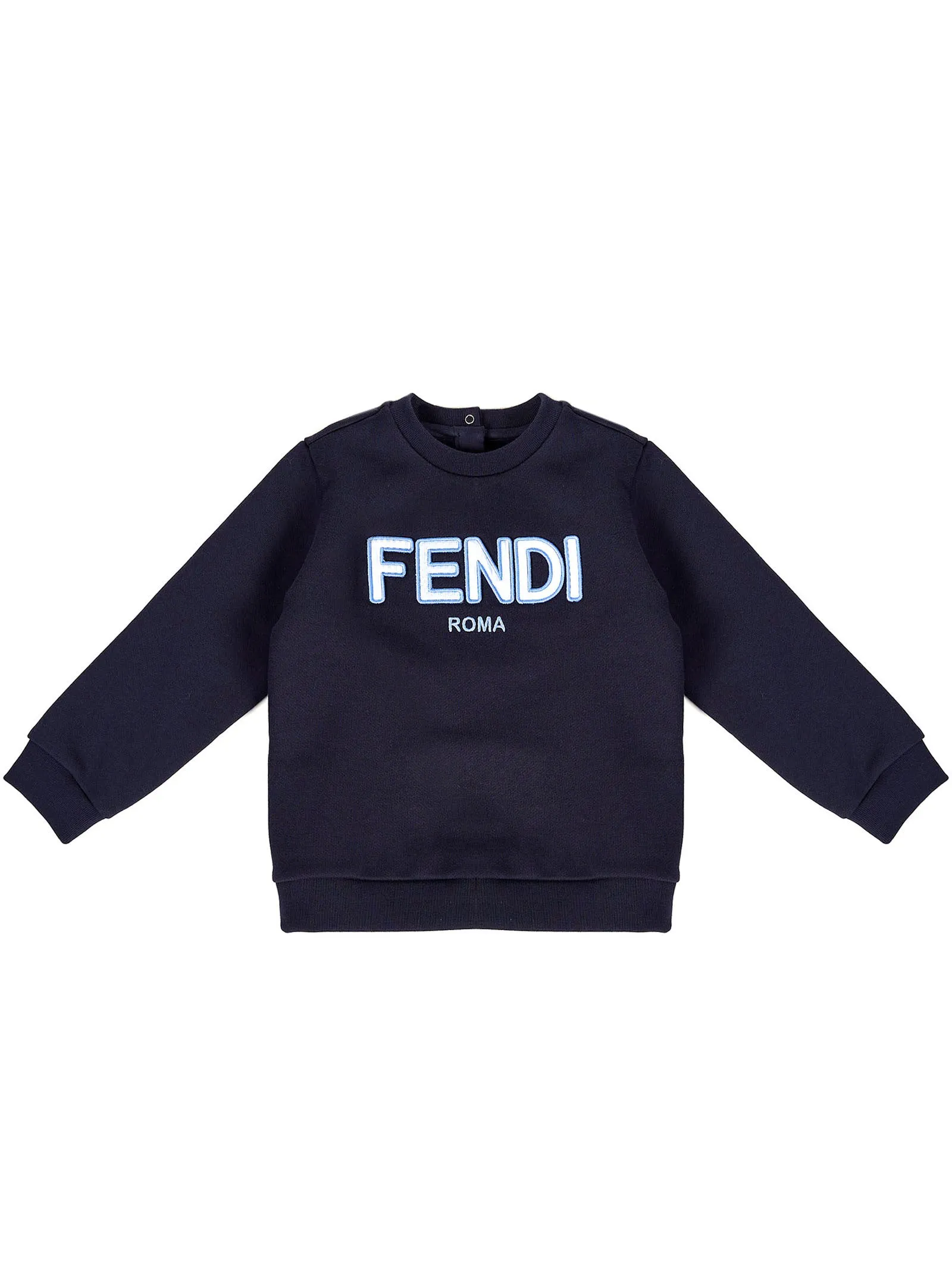 Fendi Kids Logo Embroidered Crewneck Sweatshirt