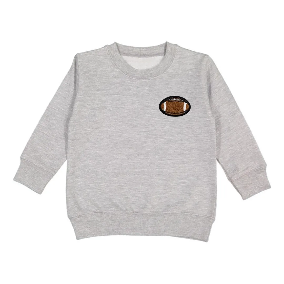 Football Patch Sweatshirt - Gray