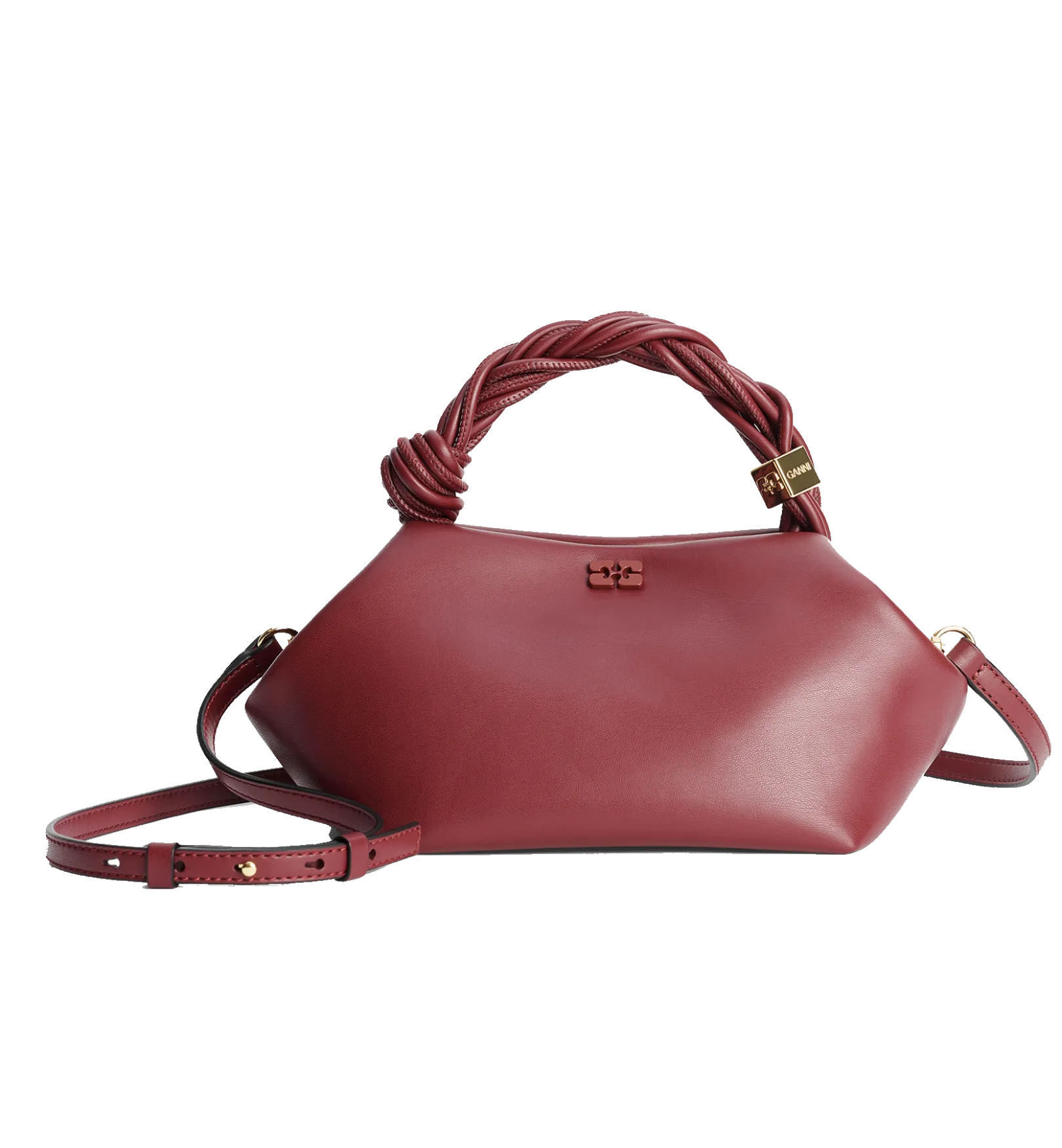 GANNI Burgundy Bou Bag