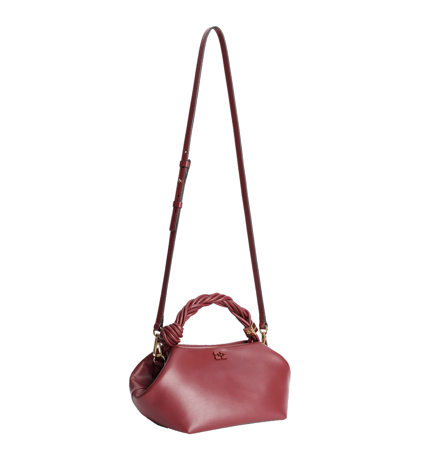 GANNI Burgundy Bou Bag