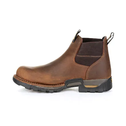 Georgia Men's 4 Eagle One Waterproof Chelsea Work Boot - Brown GB00315