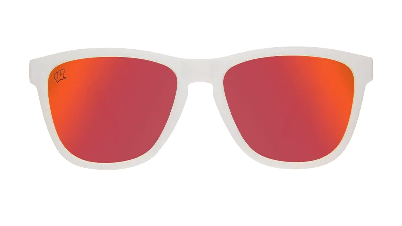 goodr OG Polarized Sunglasses Collegiate Collection - University of Wisconsin–Madison - Bucky Vision